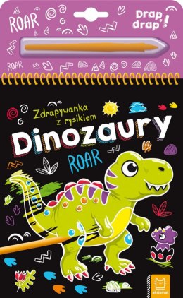 Książeczka edukacyjna Dinozaury. Zdrapywanka z rysikiem Aksjomat