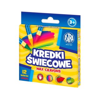 Kredki świecowe okrągłe 12 kol. Astra Baby (316023006)