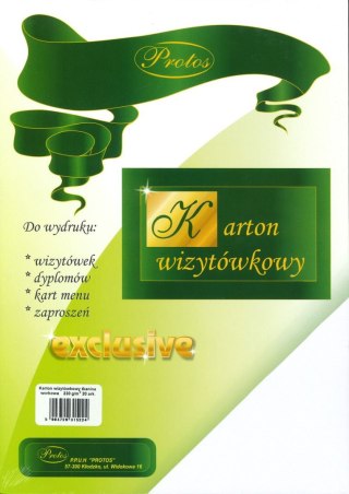 Papier ozdobny (wizytówkowy) tkanina workowa A4 biały 230g Protos