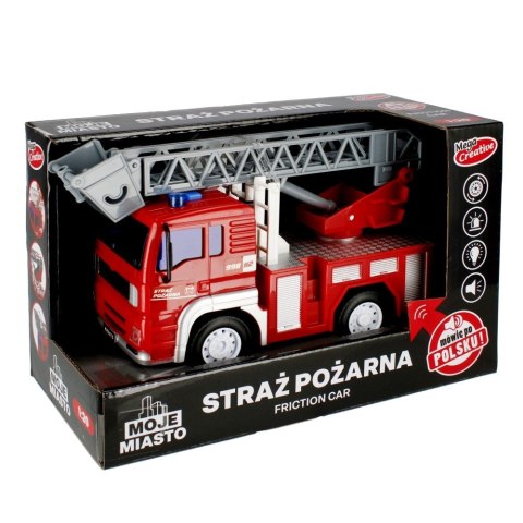 Samochód strażacki 21cm światło i dźwięk Mega Creative (522135)