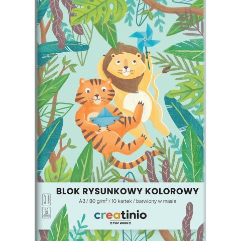 Blok rysunkowy Creatinio A3 kolorowy 80g 10k Top 2000 (400176666)