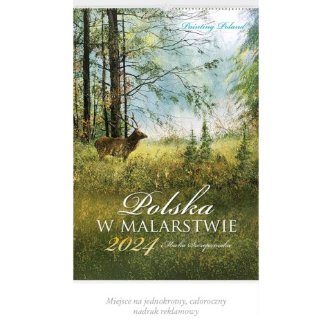 Kalendarz ścienny POLSKA W MALARSTWIE 13-planszowe 2024 320mm x 470mm Lucrum (RW06)
