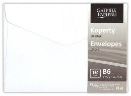 Koperta pearl biały B6 biała Galeria Papieru (280839) 10 sztuk