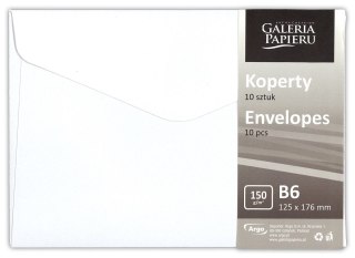 Koperta B6 pearl biały biała Galeria Papieru (280839) 10 sztuk