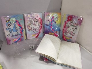 Notes (notatnik) A5 z okładką z jednorożcem z warkoczem 80k. krata Adar (580190)
