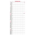 Kalendarz ścienny Avanti TERMINARZ wieloplanszowy paskowy 220mm x 490mm (KPD-6)