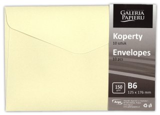 Koperta B6 pearl kremowy beżowa Galeria Papieru (280841) 10 sztuk