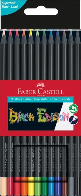 Kredki ołówkowe Faber Castell Black Edition 12 kol. (116412)