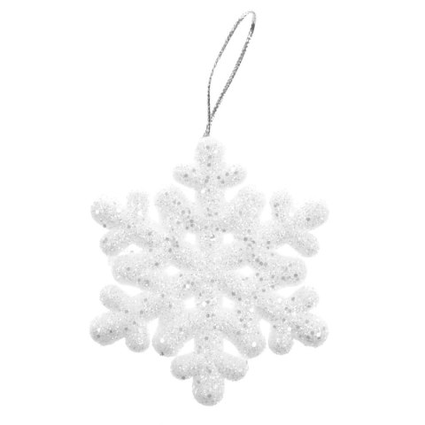 Ozdoba świąteczna zestaw lśniących śnieżynek 7 cm Arpex (BN0332)