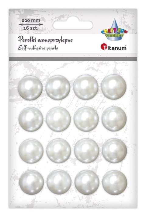 Kryształki Titanum Craft-Fun Series 16 sztuk, 20mm perłowy (23mH03142)