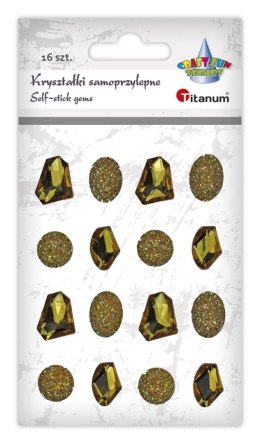 Kryształki Titanum Craft-Fun Series 16 sztuk złote (23mH03146)
