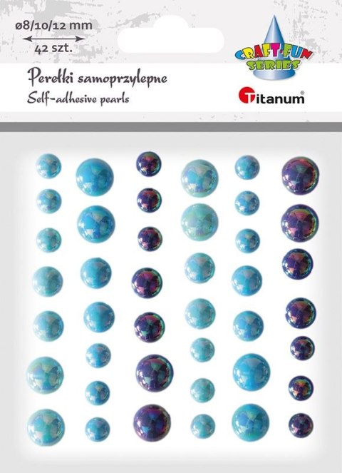 Kryształki Titanum Craft-Fun Series 42 szt niebieskie (23mH0378)