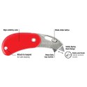 Nóż Phc Psc2 bezpieczny składany czerwony (BH-PSC2-300)