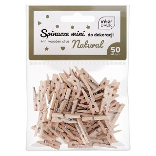 Spinacze NATURALNE DO dekoracji 5902277337306 50 szt Interdruk (MINI)