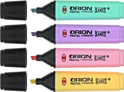 Zakreślacz ORION pastel wkład mix 1,0-5,0mm Kamet (4 kol)