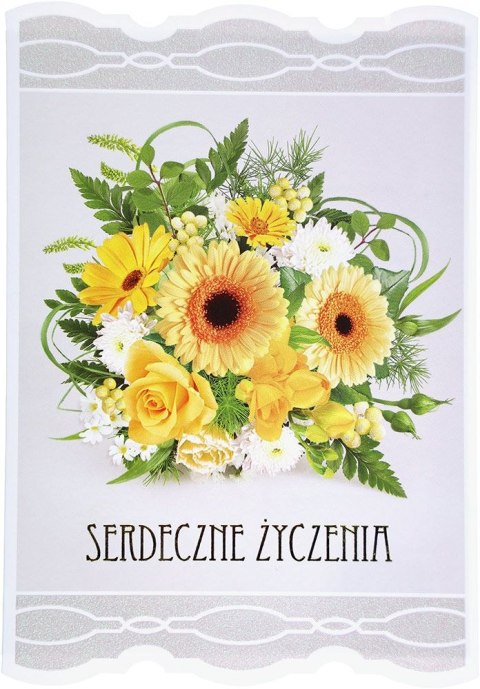 Kartka składana brokat serdeczne życzenia B6 (5902221800528) Kartka składana brokat serdeczne życzenia B6 (5902221800528)