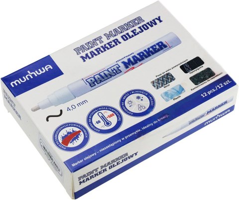 Marker olejowy wkład czarny 4mm okrągła końcówka Munhwa (8801006711271)