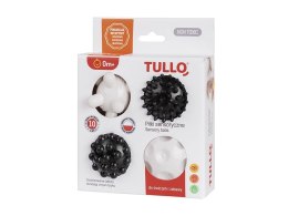 Piłka do masażu Sensoryczne czarno-białe 4 sztuki guma Tullo (461)