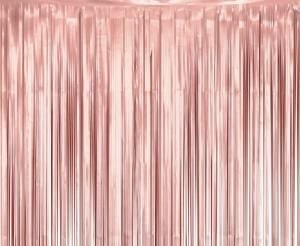 Dekoracja Kurtyna matowa B&C różowo-złota, 100x200 cm Godan (SH-KMRZ)