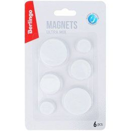Magnes Berlingo - biały śr. mixmm (287452) 6 sztuk