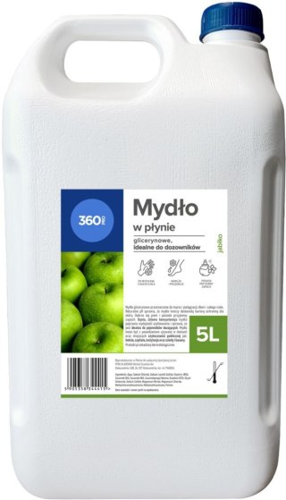 Mydło w płynie jabłko 5000ml 360 Pro