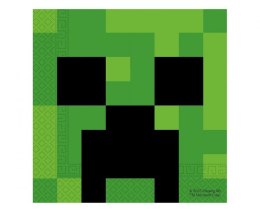 Serwetki Minecraft zielony papier [mm:] 330x330 Godan (95443)