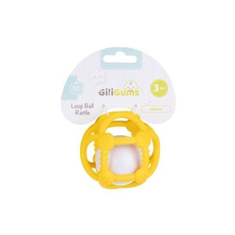 Grzechotka piłka żółta Giligums (GG50136)