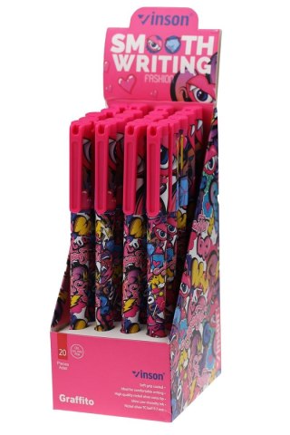 Długopis olejowy wkład niebieski 0,7mm Vinson (A157)