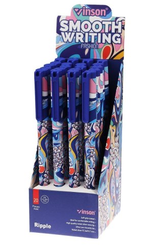 Długopis olejowy wkład niebieski 0,7mm Vinson (A158)