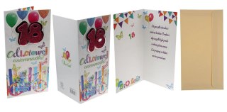 Kartka składana DL 18-stka Agamis (Dl premium)