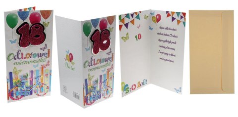 Kartka składana DL 18-stka Agamis (Dl premium)