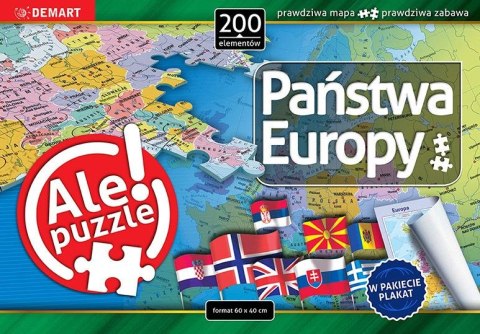 Puzzle Demart Państwa Europy 200 el. Puzzle Demart Państwa Europy 200 el.