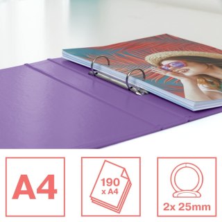 Segregator ringowy Colour Breeze A4 25mm lawendowy Esselte (628434)