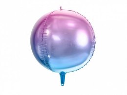 Balon foliowy Partydeco Kula ombre, fioletowo-niebieski, 35cm 14cal (FB39-014)