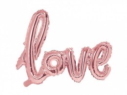 Balon foliowy Partydeco Love, różowe złoto, 73x59cm 23,5cal (FB15M-019R)
