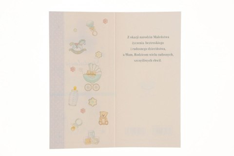 Kartka składana Lux Narodziny DL Top Graphic (DLXO)