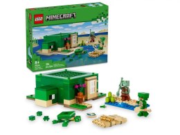 Klocki konstrukcyjne Lego Minecraft Domek na plaży żółwi (21254)