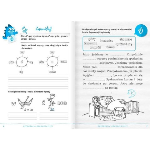 Książka dla dzieci Ortografia drugoklasisty. Zbiór reguł i ćwiczeń ortograficznych. Wydanie III Książka dla dzieci Ortografia drugoklasisty. Zbiór reguł i ćwiczeń ortograficznych. Wydanie III