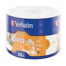 Verbatim DVD-R | 4.7GB | x16 | szpindel 50szt | Inkjet Printable