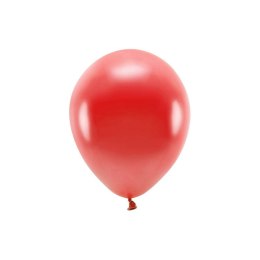Balon gumowy Partydeco Metalizowane Eco Balloons czerwony 260mm (ECO26M-007)