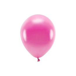 Balon gumowy Partydeco Metalizowane Eco Balloons fuksja 260mm (ECO26M-080)