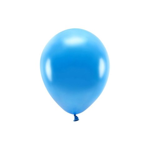 Balon gumowy Partydeco Metalizowane Eco Balloons niebieska 260mm (ECO26M-001)