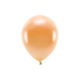 Balon gumowy Partydeco Metalizowane Eco Balloons pomarańczowy 260mm (ECO26M-005)