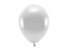 Balon gumowy Partydeco Metalizowane Eco Balloons srebrny 260mm (ECO26M-018)