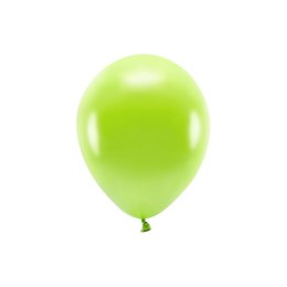 Balon gumowy Partydeco Metalizowane Eco Balloons zielone jabłko 260mm (ECO26M-102J)