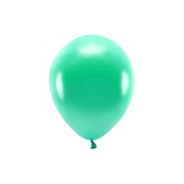 Balon gumowy Partydeco Metalizowane Eco Balloons zielony 260mm (ECO26M-012)
