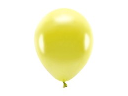 Balon gumowy Partydeco Metalizowane Eco Balloons żółty 260mm (ECO26M-084)