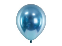 Balon gumowy Partydeco Metalizowane Glossy niebieski 300mm (CHB1-001-50)
