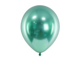 Balon gumowy Partydeco Metalizowane Glossy zielony 300mm (CHB1-012B-50)