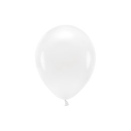 Balon gumowy Partydeco Pastel Eco Balloons biały 260mm (ECO26P-008)